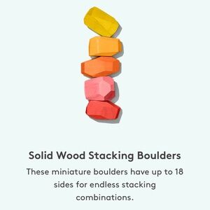 Lovevery wooden stacking boulders